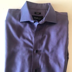Purple button down shirt